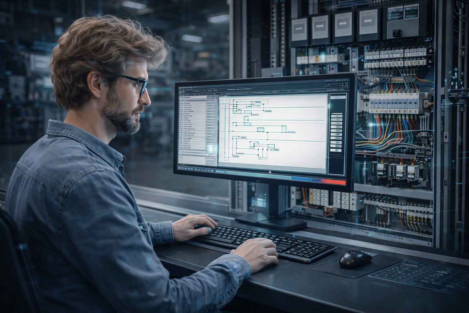 Elektrokonstruktion mit EPLAN am Arbeitsplatz bei EVO Electronic Solutions