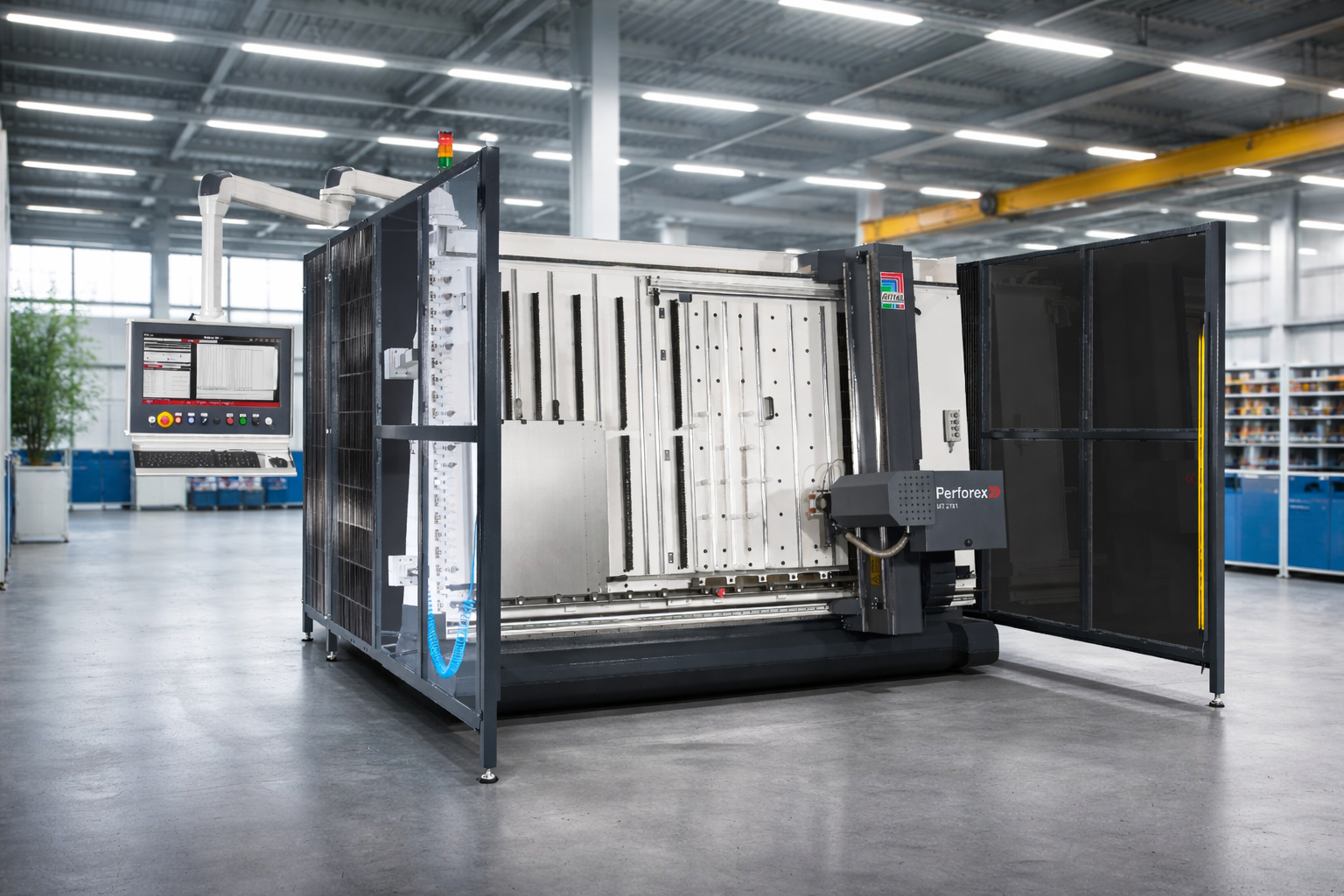 Perforex CNC-Maschine — moderne Gehäusebearbeitung bei EVO Electronic